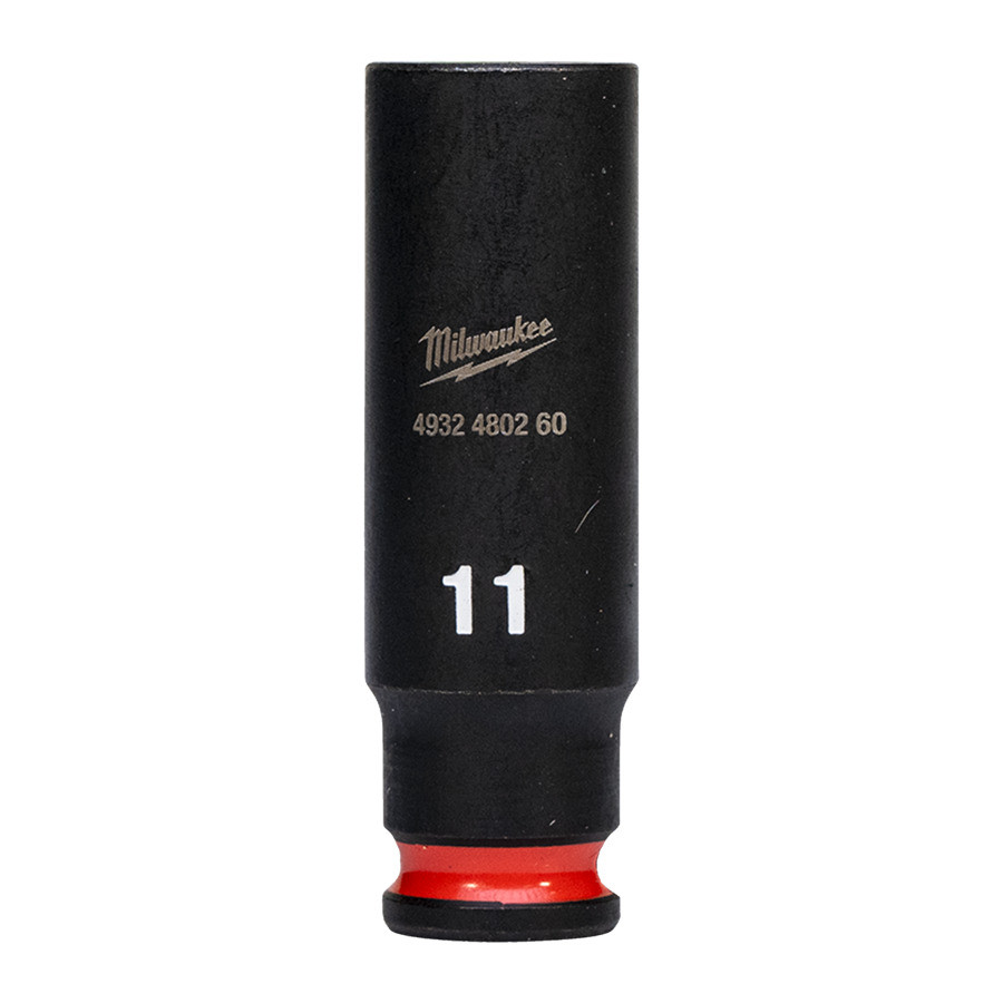 MILWAUKEE, CHEI TUBULARE DE IMPACT SHOCKWAVE™ IMPACT DUTY, 11 MM 1/4" IMPACT SOCKET DEEP - 1 PC