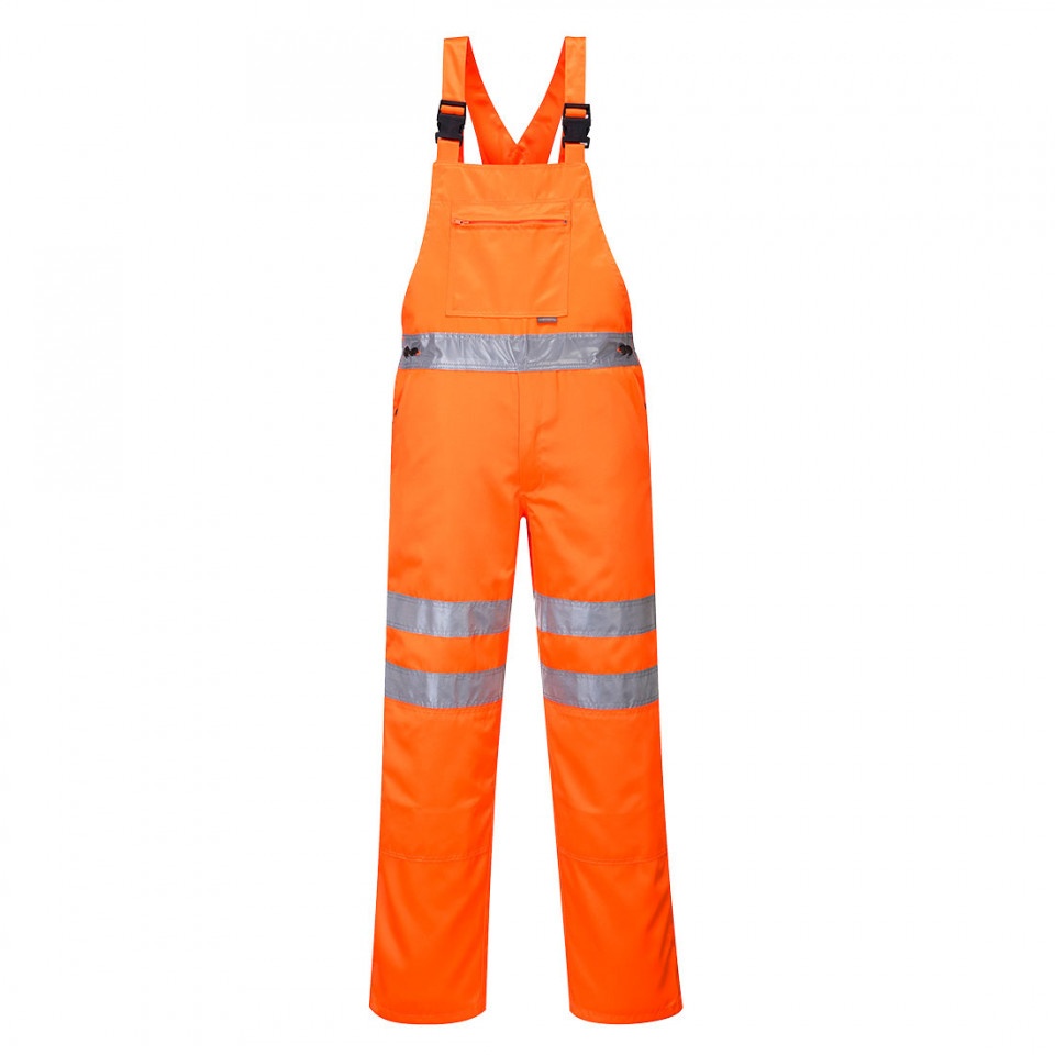 Pantaloni pieptar de serviciu Hi-Vis Poli-bumbac RT43