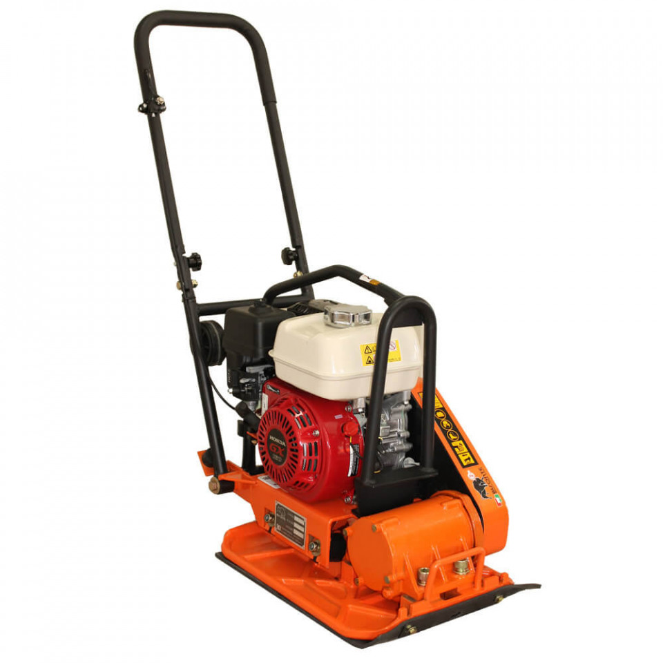 Placa compactoare unidirectionala PC70-H, 11.5 kN, motor Honda, benzina 5.5 cp, greutate 65 kg
