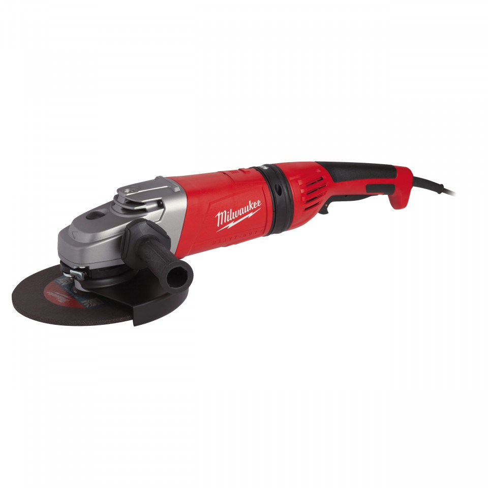Polizor unghiular 220 V Milwaukee AGV 21-230 GE, disc 230 mm, motor PROTECTOR, 2100 W, alimentare Retea 220-240 V