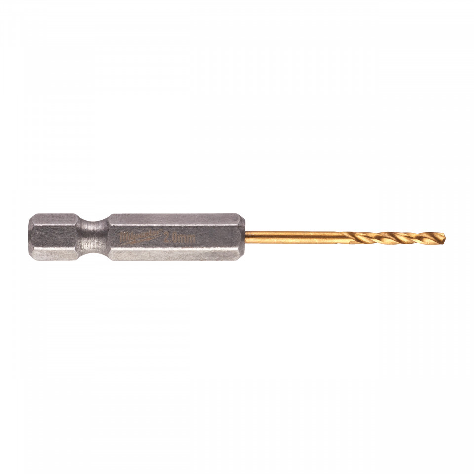 RED HEX - Burghie SHOCKWAVE™ HSS-Ground Titan pentru metal Milwaukee Ø 2x17x59,5 mm - blister 2 buc