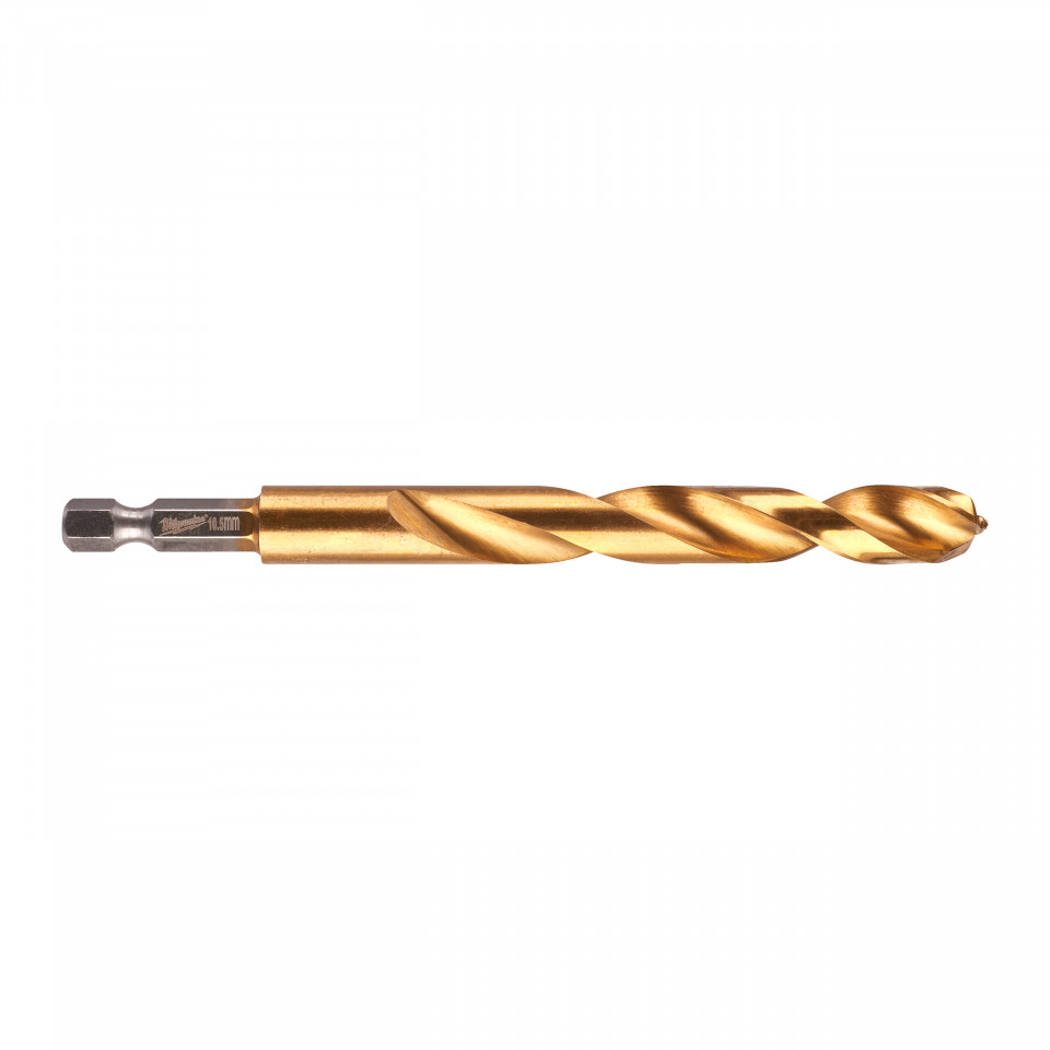 RED HEX - Burghie SHOCKWAVE™ HSS-Ground Titan pentru metal Milwaukee Ø 10.5x78x122 mm - blister 1 buc