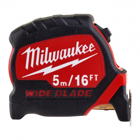 Ruletă Premium cu bandă lată Milwaukee 5 m - 16"