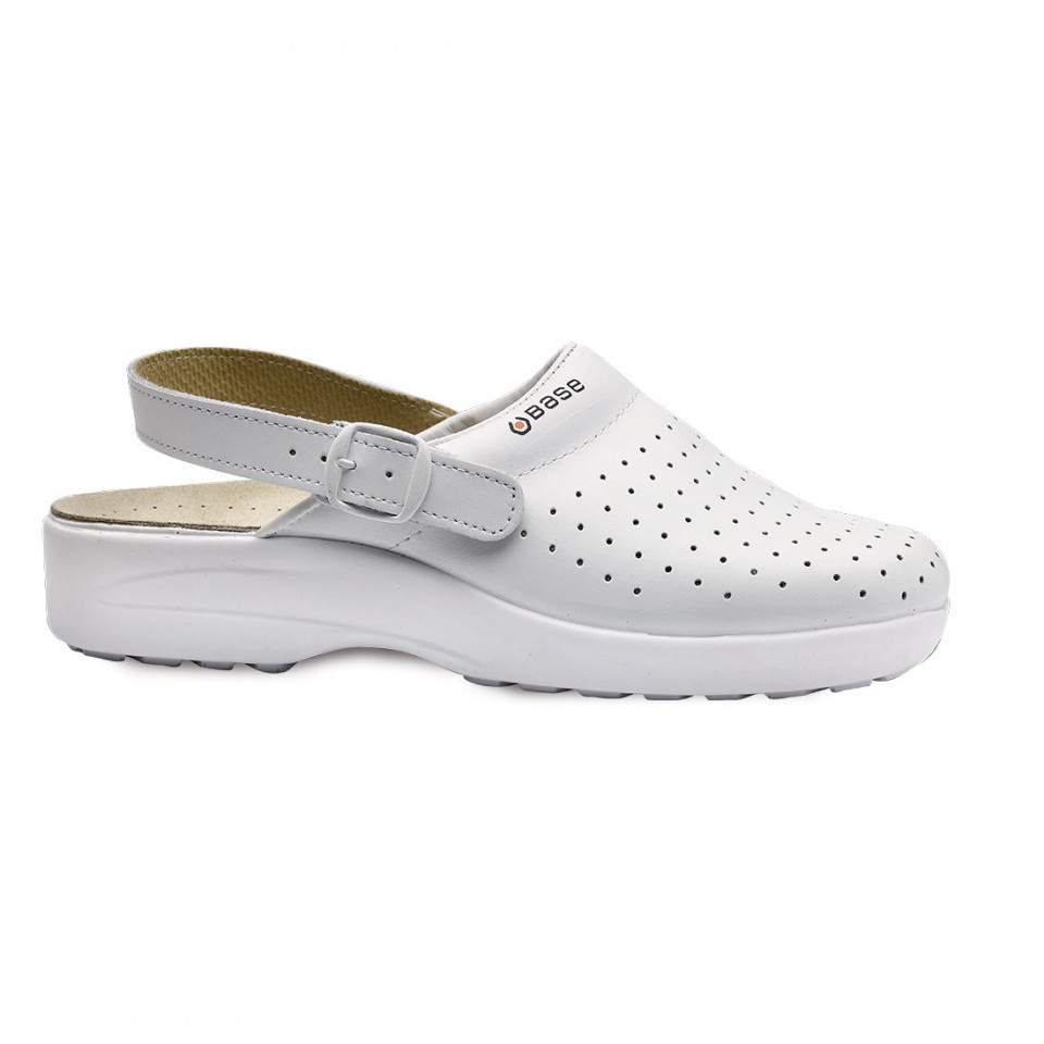 Saboti Xeno Clog OB E A SRC B0551, culoare Alb