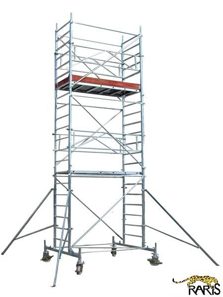 Schele , profesionale, mobile, din aluminiu, cu suprafata podina 2,5x0,7m, Hlucrumax: 4,3-14.3m, tip U2.5