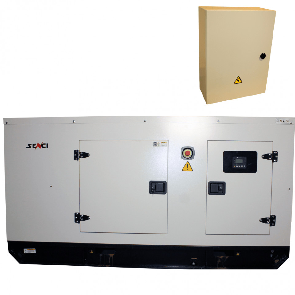 SENCI, Generator SCDE 72i-YS-ATS, Putere max. 72 kVA, 400V, AVR, motor Diesel