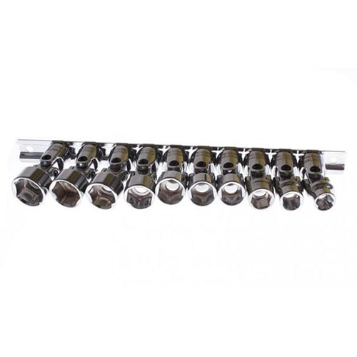 Set 10 buc chei tubulare Jonnesway cu balamale 3/8" 10-19mm