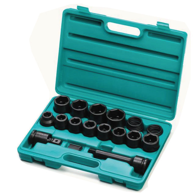 Set 16 piese OZAT trusa capete tubulare de impact scurte 3/4" 19-41mm