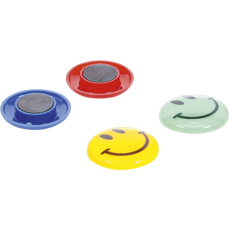 Set 4 magneţi Ø 40 mm, tip "Smile"