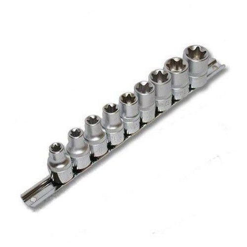 Set 9 piese cap cheie tubulara Jonnesway 1/2" E-Torx E10-E24