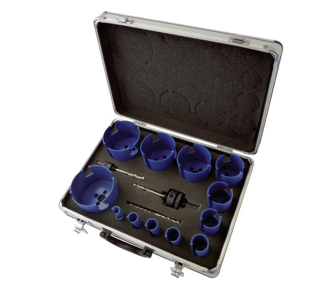 Set carote placate T.C.T. 60 mm 15 piese