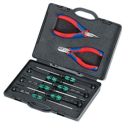 Set Cleşti Knipex si surubelnite Wera pentru Electronică, 8 piese