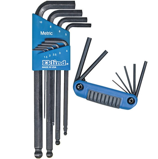 Set combo 16 chei locas hexagonal 13609 si 25171, EKLIND 1,5 - 10 mm