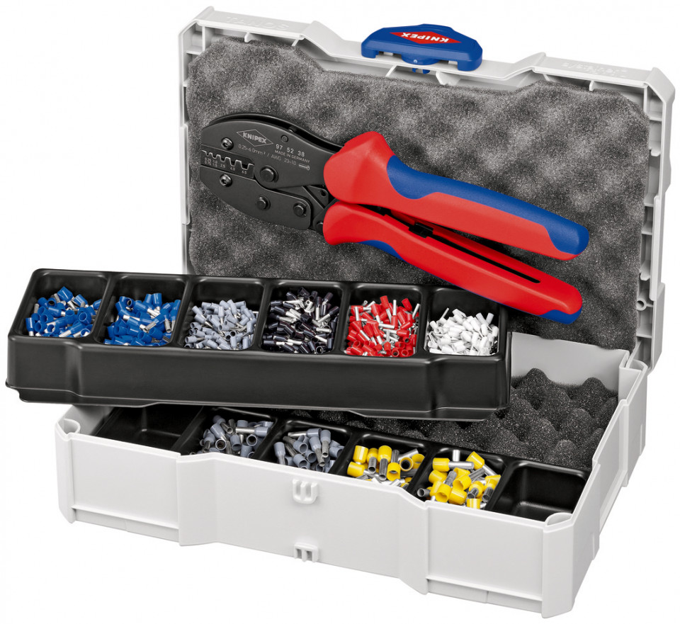Set de sertizare KNIPEX pentru ferule 1201 piese 0,25 – 6,0 mm²