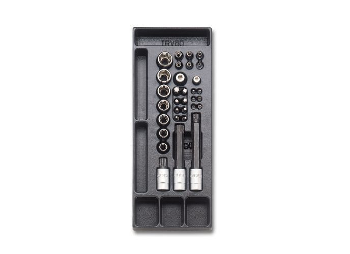 Set imbusuri torx (T6-T70) si tubulare torx (E4-E24) in suport termoformatat T112