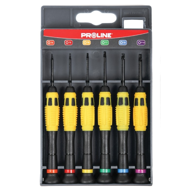 SET SURUBELNITE PRECIZIE NI-CR-MO CU MANER / TORX - 6P.