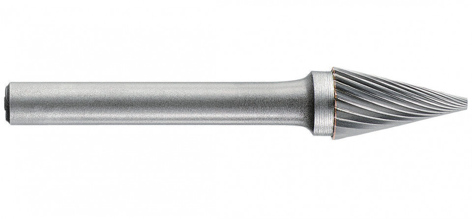 1031701 Freza din carbura de tungsten forma M - conica cu varf ascutit, tais simplu, tip C, DIM 20, Coada 8