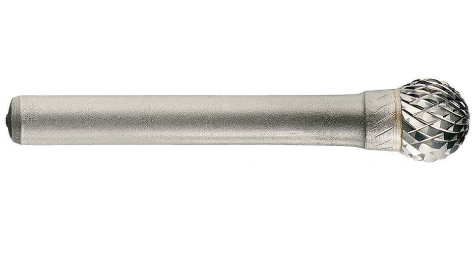 1031851 Freza din carbura de tungsten forma D - sferica, cu tais dublu, tip D, DIM 4, Coada 6
