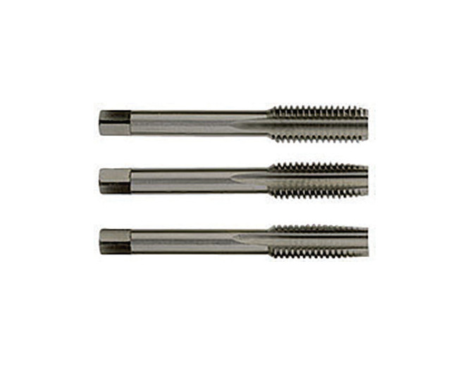 1050051 Tarozi pentru filetare manuala, pas normal, DIN 352, Forma C, HSS-G, 3 buc/set, DIM M 7 x 1.0