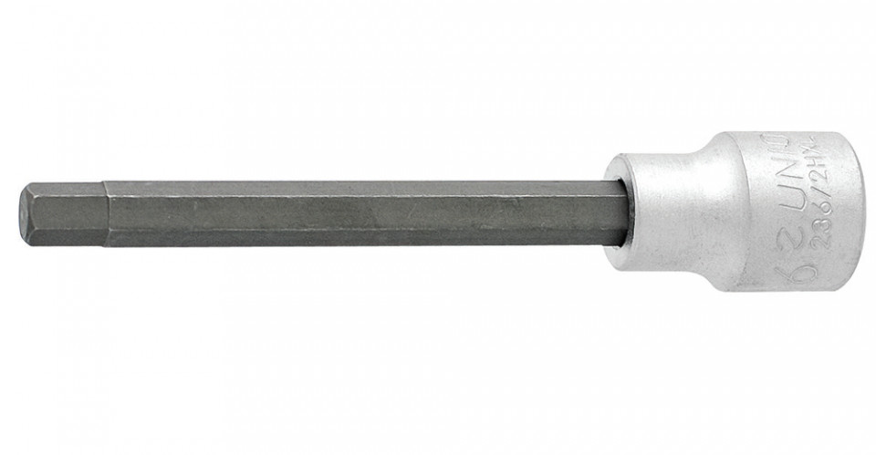 236/2HXL Capete chei tubulare cu profil hexagonal exterior lungi 3/8" 6, UNIOR