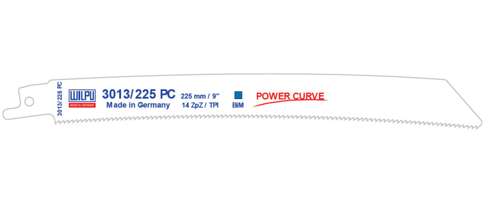 3013/225 PC Panza Bi-Metal pentru fierastrau sabie pentru metal / 20 bucati, DIM 225 x 19 x 0.9 mm