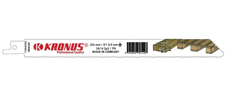 71014/225 Panza Bi-Metal pentru fierastrau sabie pentru paleti, DIM 225 x 19 x 0.9 mm - 900722