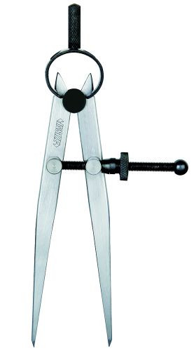 7260 Compas de trasat cu inel si surub de reglare, DIM 300 mm - 7260-300