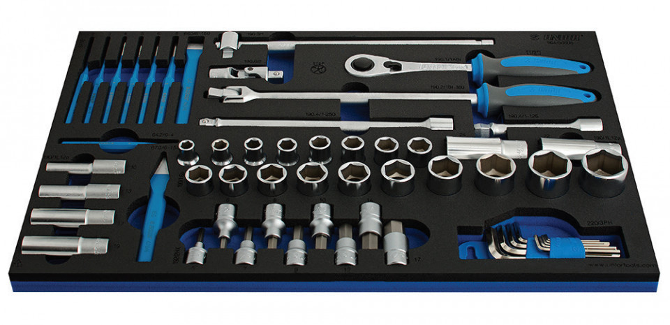 964/50SOS Set de capete chei tubulare in modul SOS / 57 piese - 623991