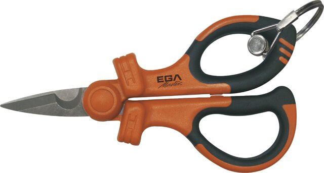 AD790597 Foarfeca universala izolata la 1000 V cu inel pentru carabiniera, L - 160 mm - AD790597