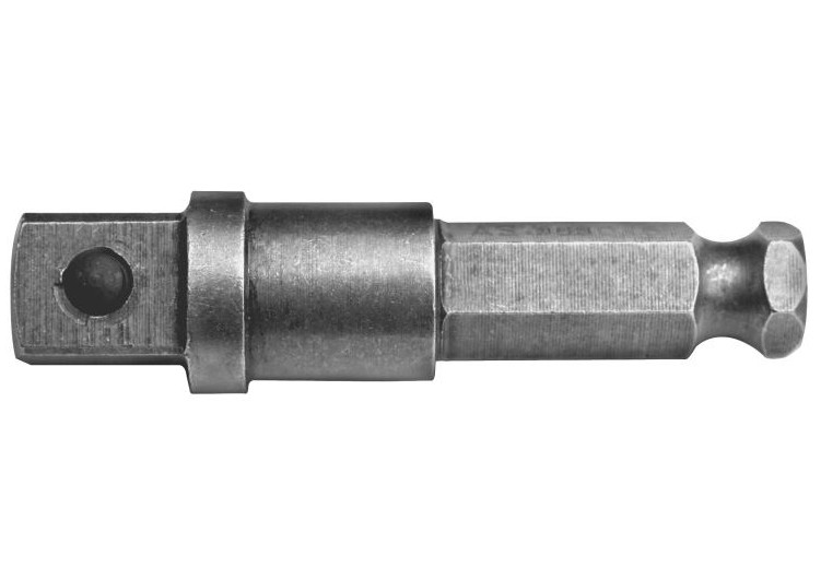 Adaptor ASW hexagon exterior 7/16”- patrat exterior 3/8", 125 mm
