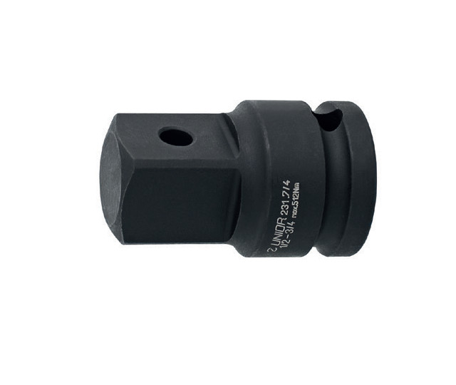 Adaptor Unior de impact 1/2", 1/2"-3/8", L38mm