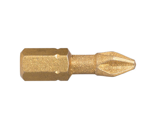 Bit Cobit DIAMOND TiN IMPACT 1/4” DIN/ISO 1173 – Forma C 6,3 – profil Phillips PH 3, L 25