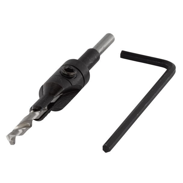 Burghiu pentru gaurire preliminara cu zencuitor Wolfcraft 2500000, D 3.5 - 9.5 mm, burghiu D 4.5 mm