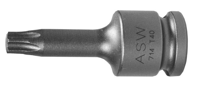 Cap cheie tubulara de impact ASW cu profil TORX® exterior 3/8" TX45 L50mm