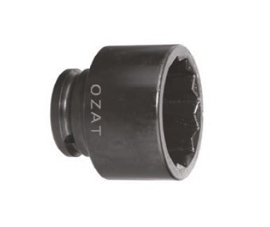 Cap cheie tubulara de impact OZAT 1 1/2" 12 laturi, scurt, DIM 1.7/8