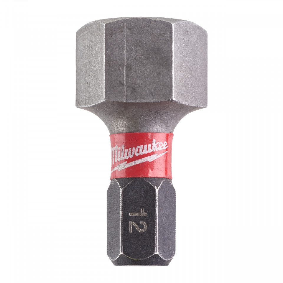 Cap surubelnita Hexagon (HEX) Milwaukee SHOCKWAVE (Tip: Hex 12 mm) - set 2 buc