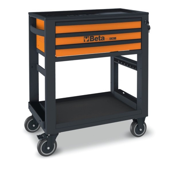 Carucior mobil cu 3 sertare RSC51 (Culoare: Gri antracit)
