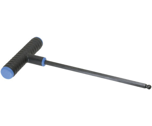 Cheie cu maner in T si profil hexagonal cu cap sferic, varianta lunga, DIM 4.0 mmx9 inch