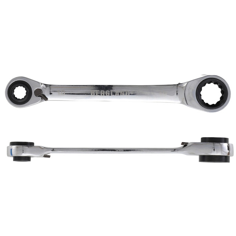 Cheie inelara cu clichet 4-in-1, 10x13 - 17x19 mm