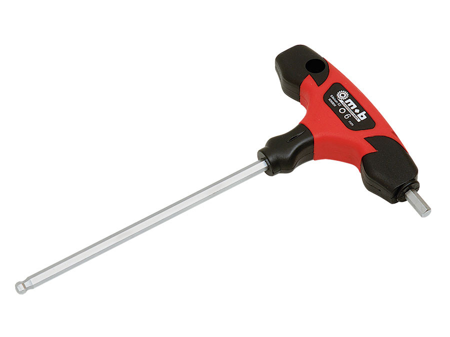 Cheie locas hexagonal lunga cu cap sferic si maner T MOB - 10 - 268 mm