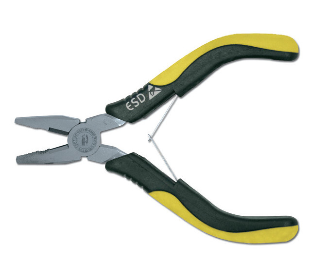 Cleste combinat ESD cu maner bimaterial 120 mm