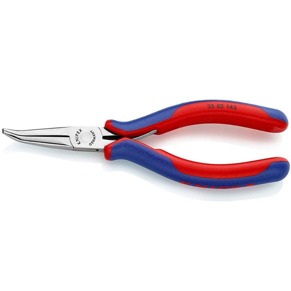 Cleste electronica, cioc lung semirotund indoit, KNIPEX, 145 mm