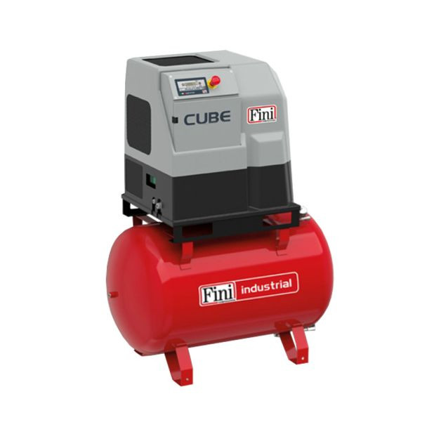 Compresor cu surub Fini CUBE 7.5-10-270 ES, 270 l, 7.5 kW, 10 bar, 1050 l/min, cu uscator