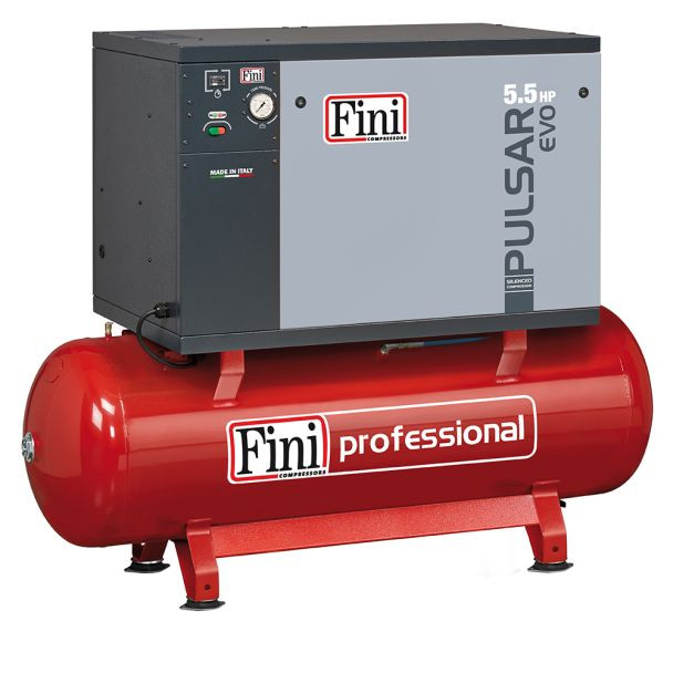 Compresor de aer silentios Fini Pulsar Evo BK119-500-5.5-SD, 500l, 4 kW, 10 bar, 674 l/min