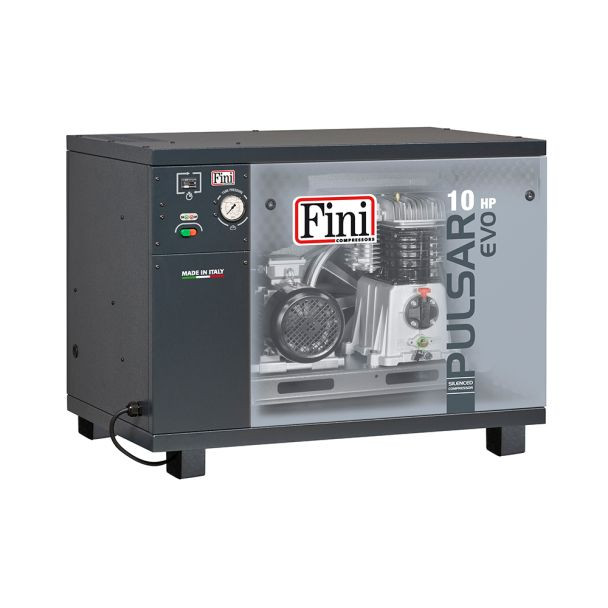 Compresor de aer silentios Fini Pulsar Evo BK120-10-SD, 7.5 kW, 10 bar, 1080 l/min