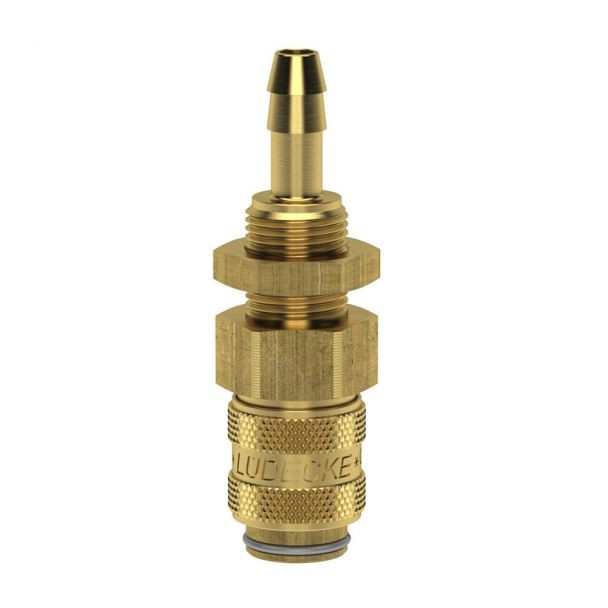 Cupla rapida mini mama Ludecke ESM_9_TSV, DN 5, 9 mm, M12x1