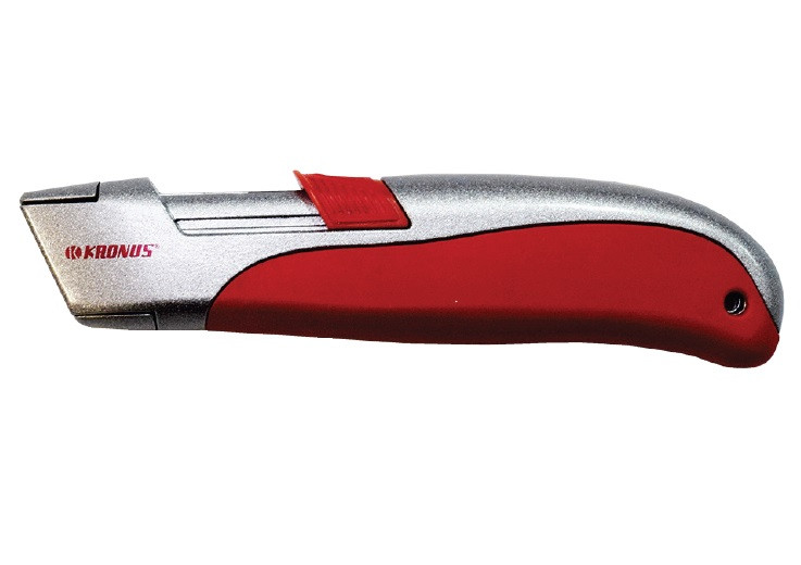 Cutter cu dubla securitate autoretractabil in husa PVC,L 160, B 18, 220 GR
