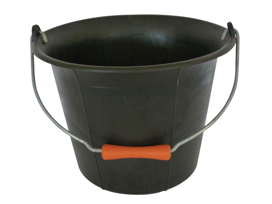 Galeti constructor din PVC negru, cu maner si manson - 11L (5,3)