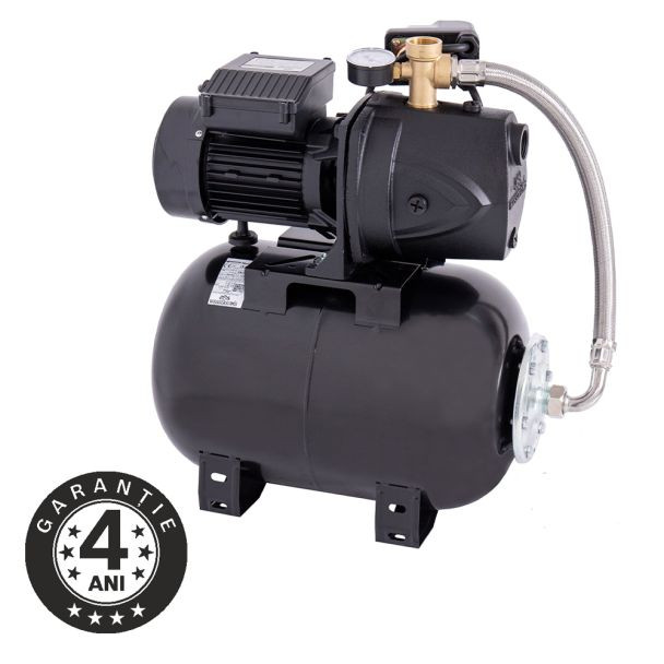 Hidrofor cu pompa autoamorsanta Wasserkonig FL508225, fonta, putere 1200 W, debit 4920 l/h, inaltime refulare 50 m, vas de expansiune 24 l