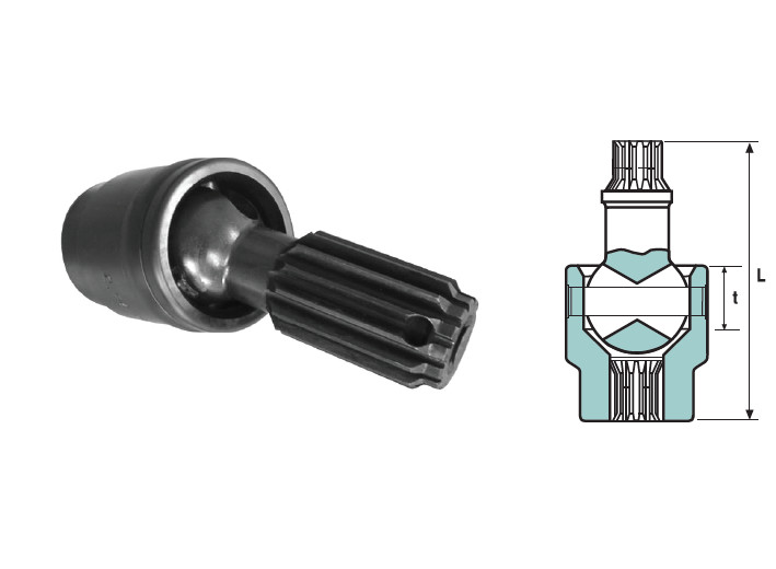 Intermediar cardanic de impact 5 SPLINE 5 Spline